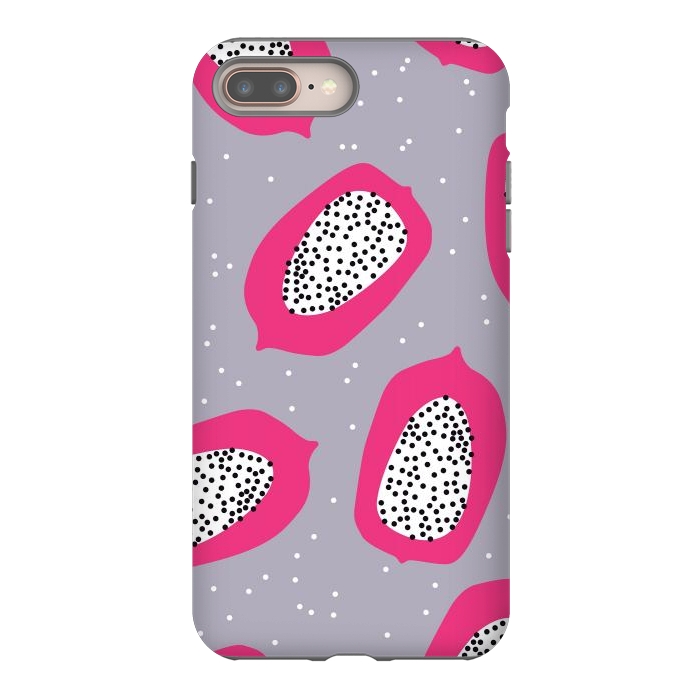 iPhone 7 plus StrongFit Papaya pattern 02 by Jelena Obradovic