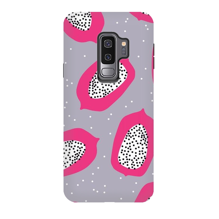 Galaxy S9 plus StrongFit Papaya pattern 02 by Jelena Obradovic
