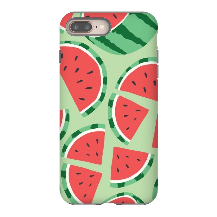 iPhone 7 plus StrongFit Watermelon pattern 01 by Jelena Obradovic