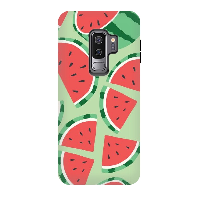 Galaxy S9 plus StrongFit Watermelon pattern 01 by Jelena Obradovic