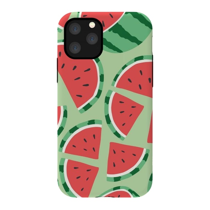 iPhone 11 Pro StrongFit Watermelon pattern 01 by Jelena Obradovic