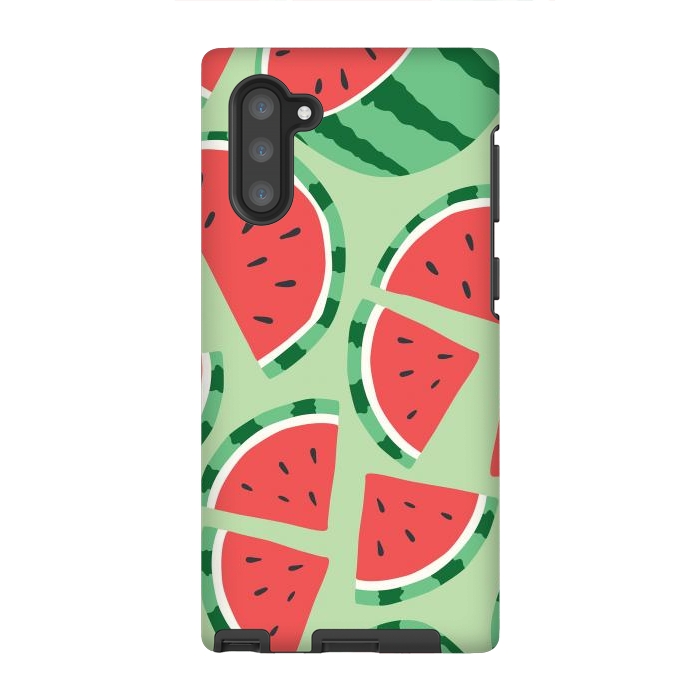 Galaxy Note 10 StrongFit Watermelon pattern 01 by Jelena Obradovic