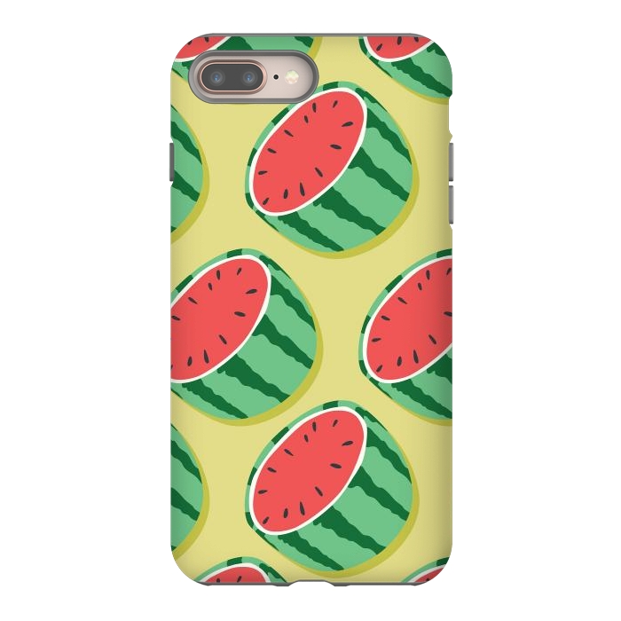 iPhone 8 plus StrongFit Watermelon pattern 02 by Jelena Obradovic