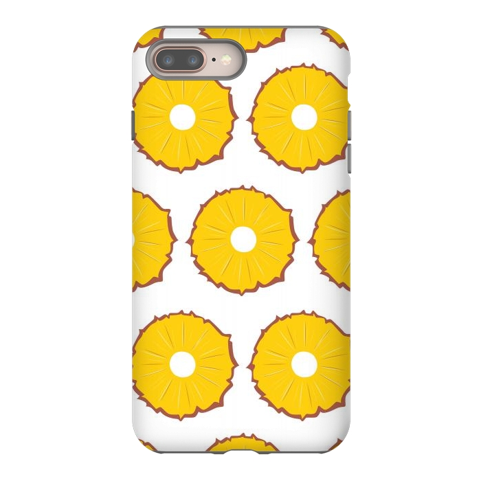 iPhone 8 plus StrongFit Pineapple pattern 01 by Jelena Obradovic