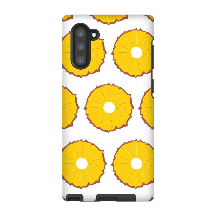 Galaxy Note 10 StrongFit Pineapple pattern 01 by Jelena Obradovic