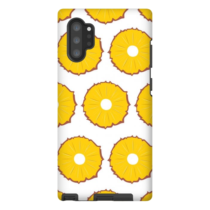 Galaxy Note 10 plus StrongFit Pineapple pattern 01 by Jelena Obradovic