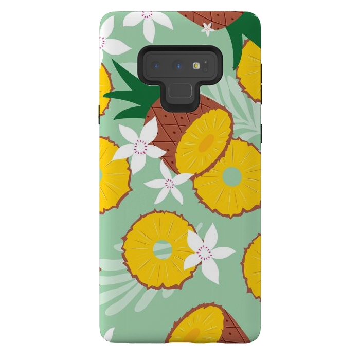Galaxy Note 9 StrongFit Pineapple pattern 02 by Jelena Obradovic