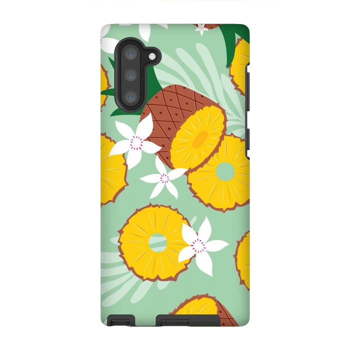 Galaxy Note 10 StrongFit Pineapple pattern 02 by Jelena Obradovic