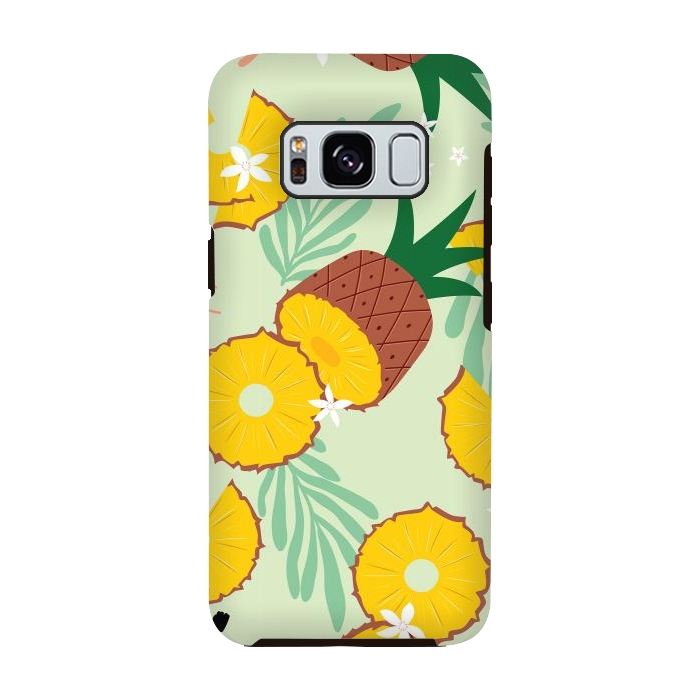 Galaxy S8 StrongFit Pineapple pattern 03 by Jelena Obradovic