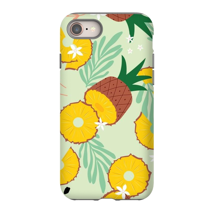 iPhone SE StrongFit Pineapple pattern 03 by Jelena Obradovic