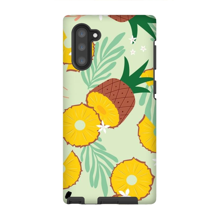 Galaxy Note 10 StrongFit Pineapple pattern 03 by Jelena Obradovic