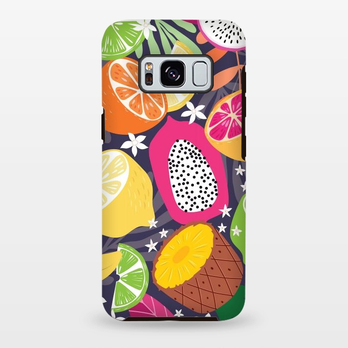 Galaxy S8 plus StrongFit Tropical fruit pattern 01 by Jelena Obradovic