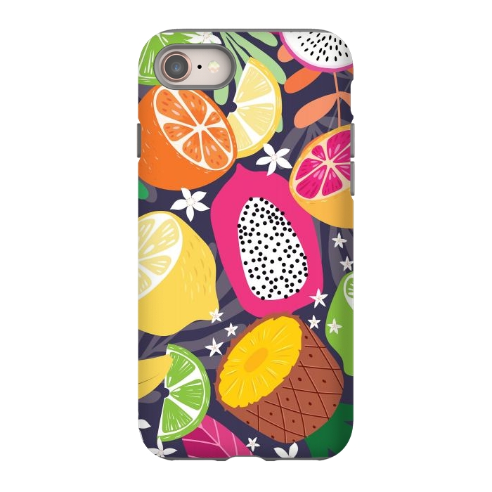 iPhone SE StrongFit Tropical fruit pattern 01 by Jelena Obradovic