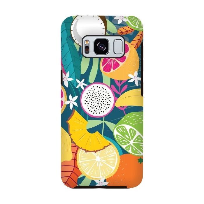 Galaxy S8 StrongFit Tropical fruit pattern 02 by Jelena Obradovic