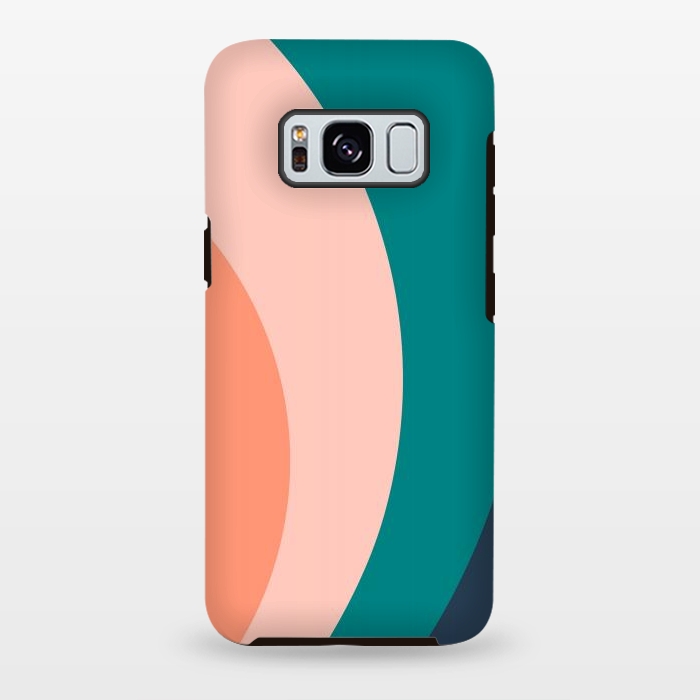 Galaxy S8 plus StrongFit Teal Blush Rainbow by ArtPrInk