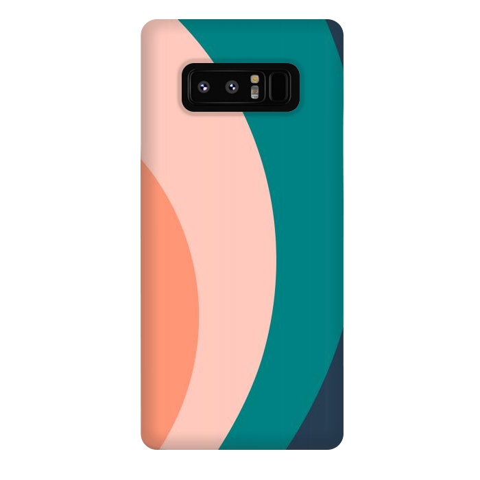 Galaxy Note 8 StrongFit Teal Blush Rainbow by ArtPrInk