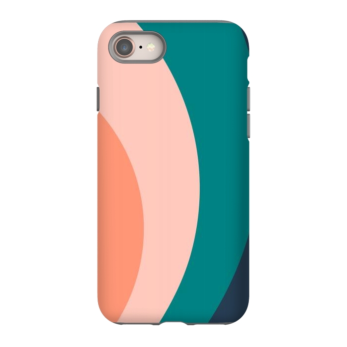iPhone 8 StrongFit Teal Blush Rainbow by ArtPrInk