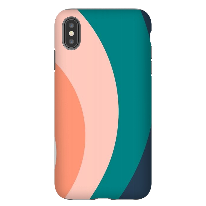 iPhone Xs Max StrongFit Teal Blush Rainbow by ArtPrInk