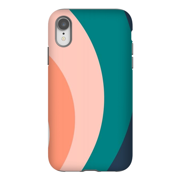 iPhone Xr StrongFit Teal Blush Rainbow by ArtPrInk