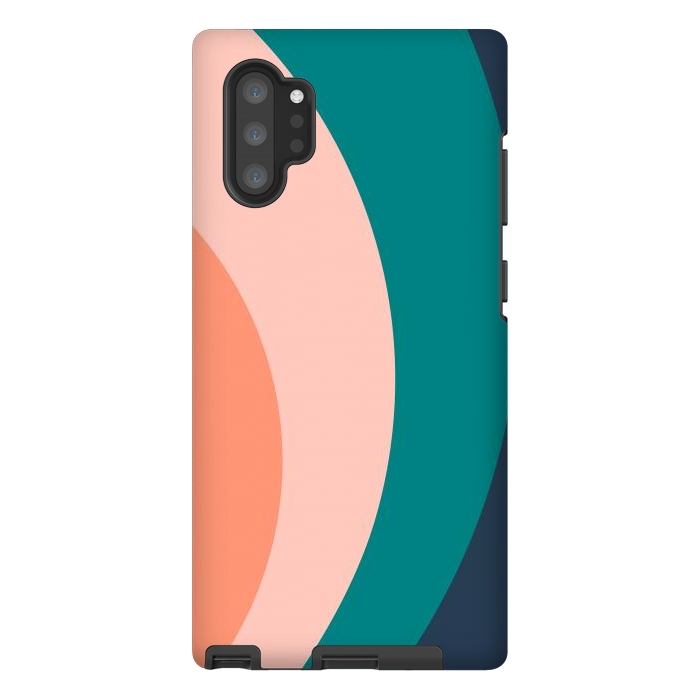 Galaxy Note 10 plus StrongFit Teal Blush Rainbow by ArtPrInk
