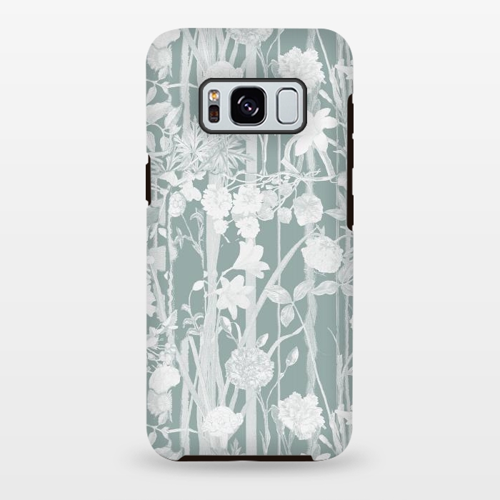 Galaxy S8 plus StrongFit Pastel botanical floral vines by Oana 