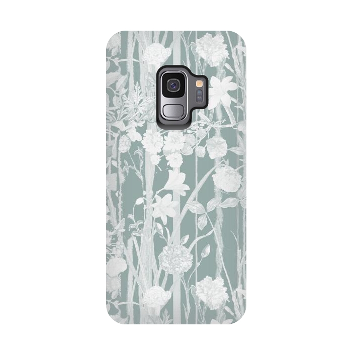 Galaxy S9 StrongFit Pastel botanical floral vines by Oana 