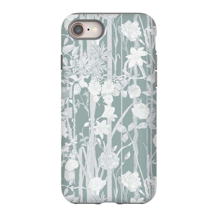 iPhone 8 StrongFit Pastel botanical floral vines by Oana 