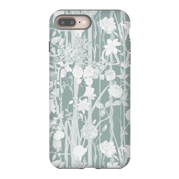 iPhone 8 plus StrongFit Pastel botanical floral vines by Oana 