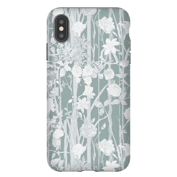 iPhone Xs Max StrongFit Pastel botanical floral vines by Oana 