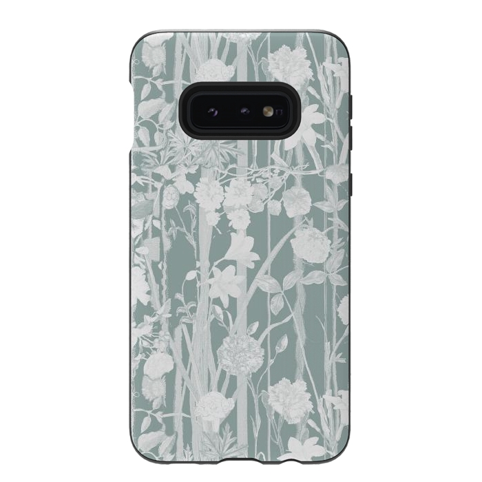 Galaxy S10e StrongFit Pastel botanical floral vines by Oana 