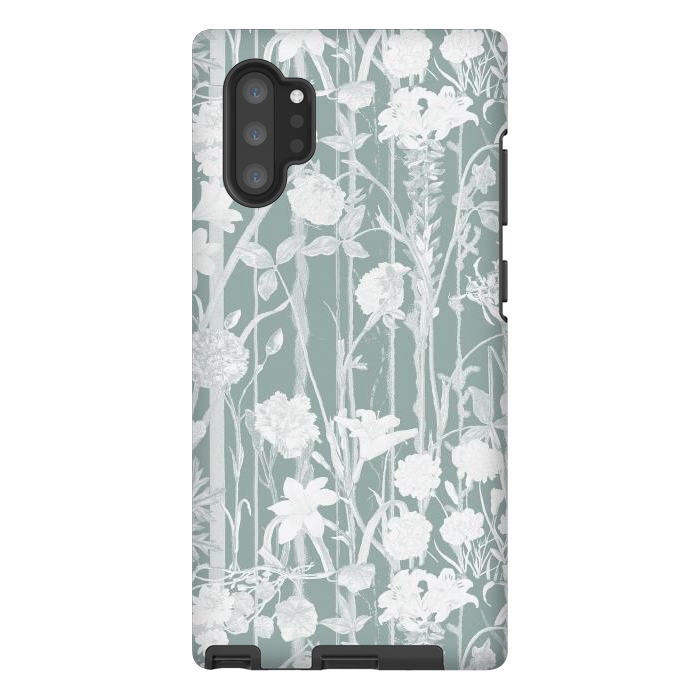 Galaxy Note 10 plus StrongFit Pastel botanical floral vines by Oana 