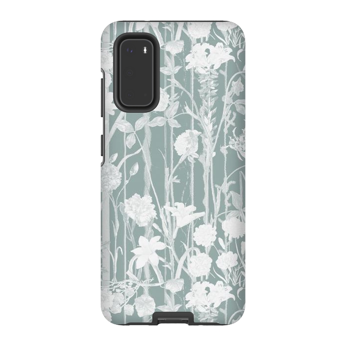 Galaxy S20 StrongFit Pastel botanical floral vines by Oana 