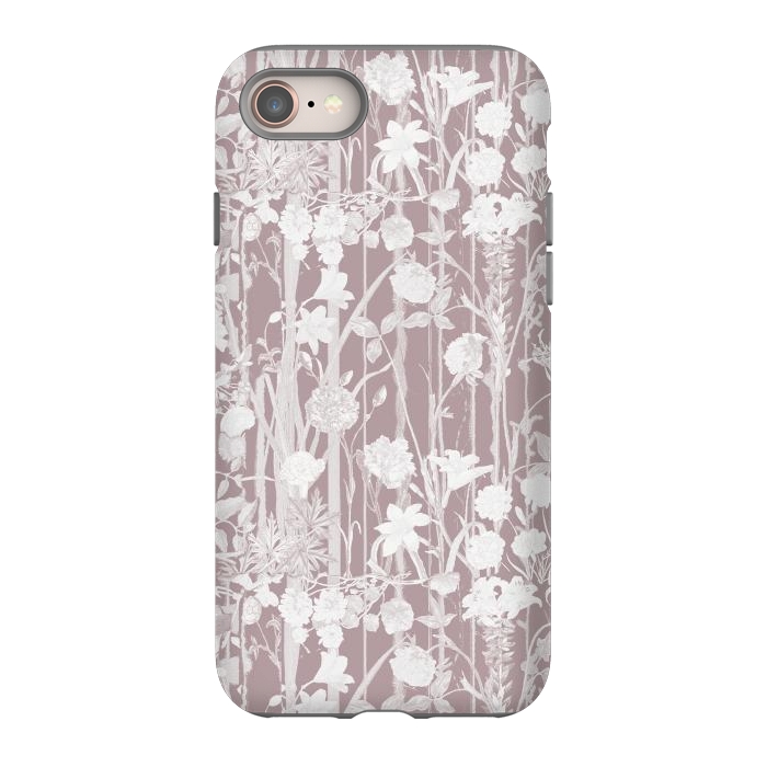 iPhone 8 StrongFit Dusty pink botanical flower garden by Oana 