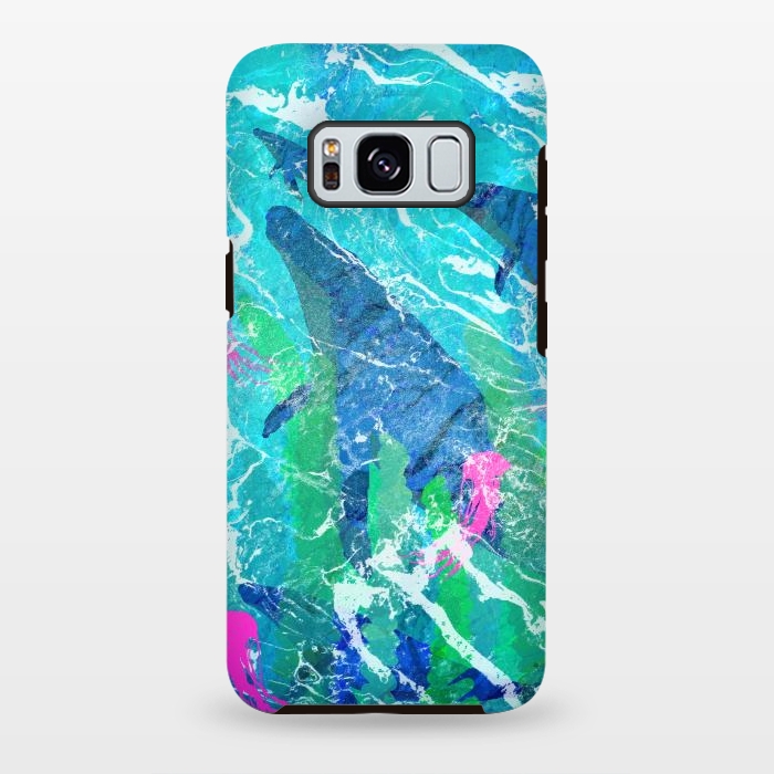 Galaxy S8 plus StrongFit The ocean whales by Steve Wade (Swade)