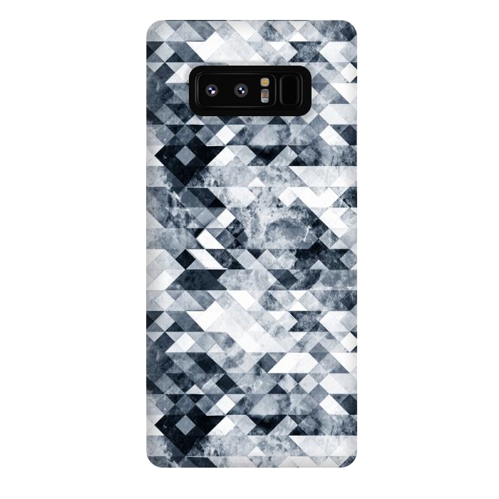 Galaxy Note 8 StrongFit Geometric grunge marble tiles by Oana 