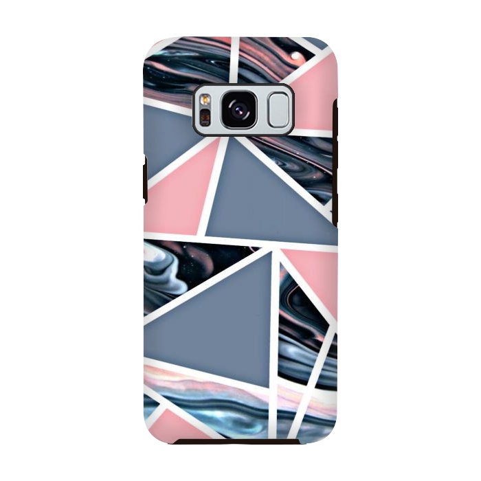 Galaxy S8 StrongFit Pink marble styled by CAS