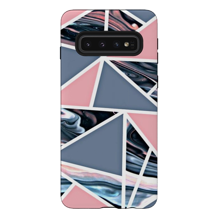 Galaxy S10 StrongFit Pink marble styled by CAS