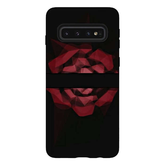 Galaxy S10 StrongFit Red rose by CAS