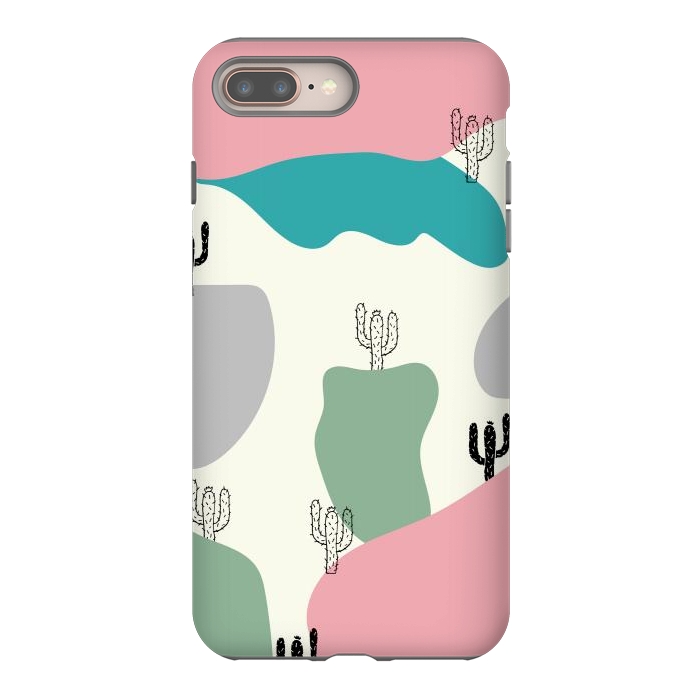 iPhone 7 plus StrongFit Mountain Cactus by Creativeaxle