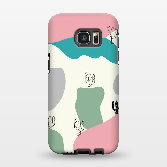Galaxy S7 EDGE StrongFit Mountain Cactus by Creativeaxle