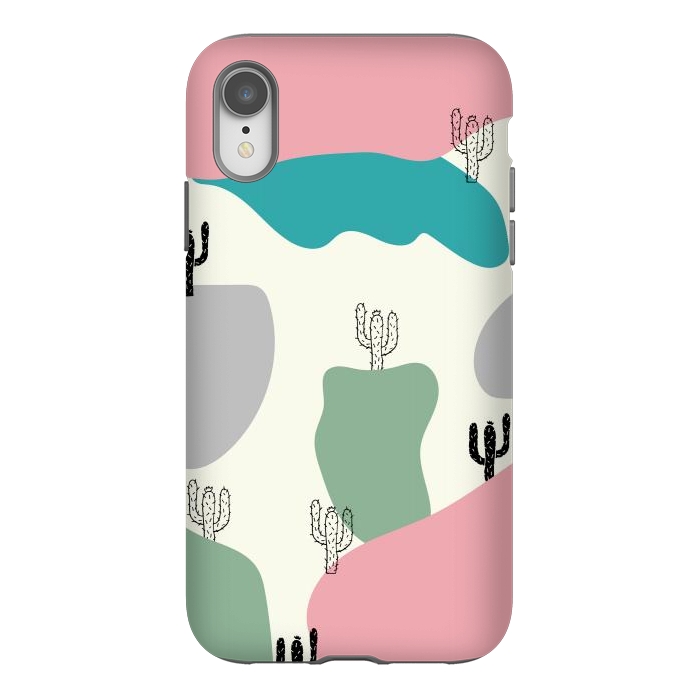 iPhone Xr StrongFit Mountain Cactus by Creativeaxle