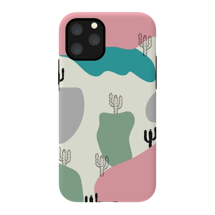 iPhone 11 Pro StrongFit Mountain Cactus by Creativeaxle