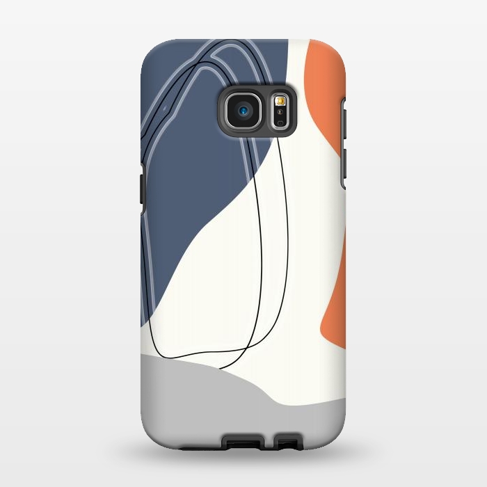 Galaxy S7 EDGE StrongFit Chasing Shapes Minimal Art by Creativeaxle