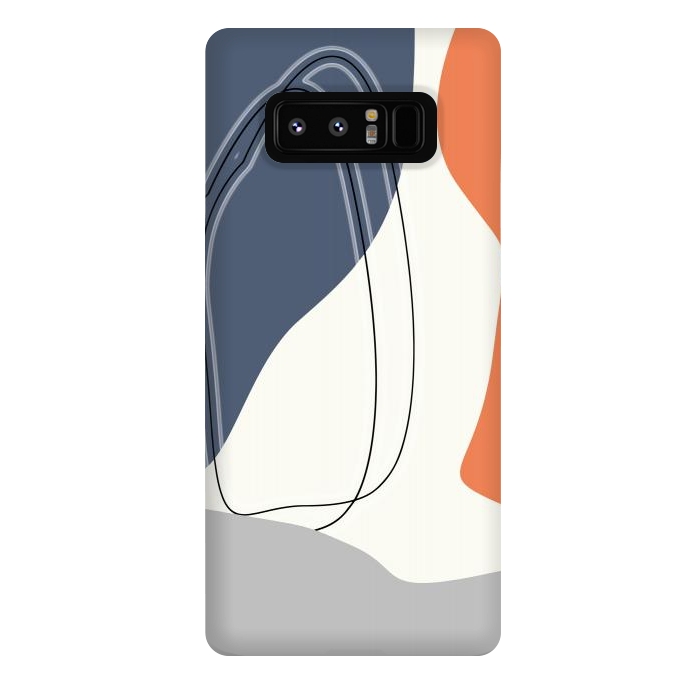 Galaxy Note 8 StrongFit Chasing Shapes Minimal Art by Creativeaxle