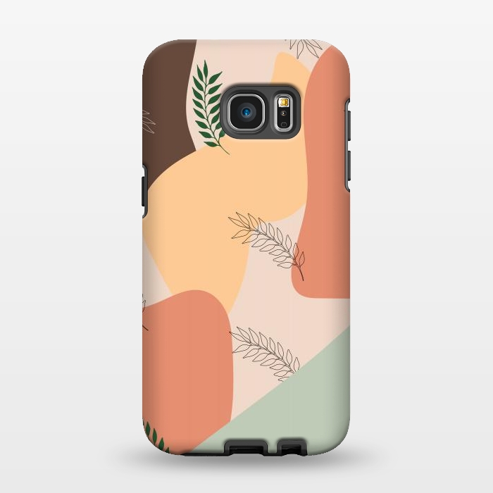Galaxy S7 EDGE StrongFit Summer Abstract Minimal Art by Creativeaxle