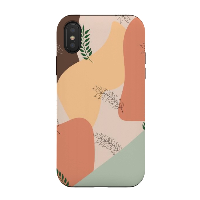 iPhone Xs / X StrongFit Summer Abstract Minimal Art by Creativeaxle