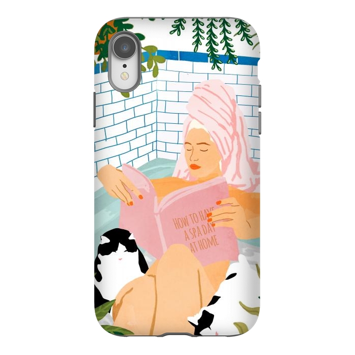iPhone Xr StrongFit How To Have A Cat Spa Day At Home | Modern Bohemian Home Décor | Pet Bathroom Urban Jungle by Uma Prabhakar Gokhale