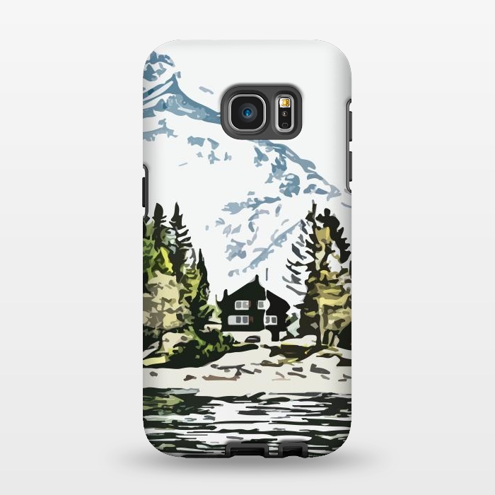 Galaxy S7 EDGE StrongFit Mountain Forest by Creativeaxle