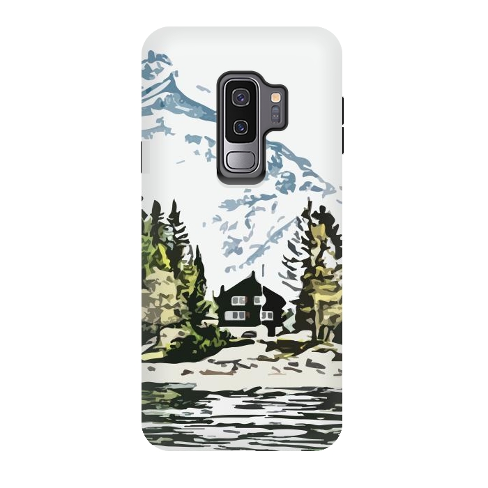 Galaxy S9 plus StrongFit Mountain Forest by Creativeaxle