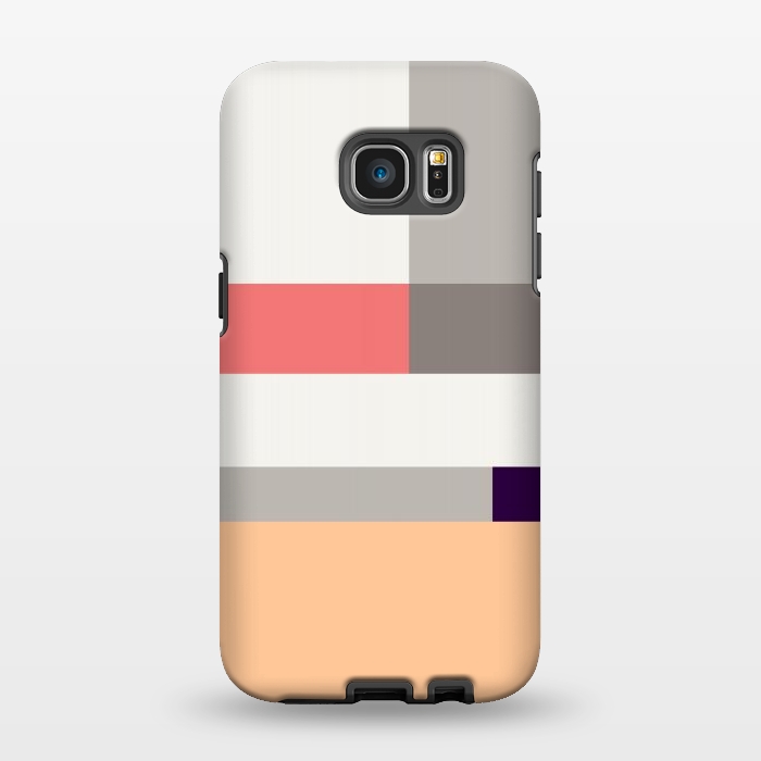 Galaxy S7 EDGE StrongFit Colors in Block Minimal Art by Creativeaxle